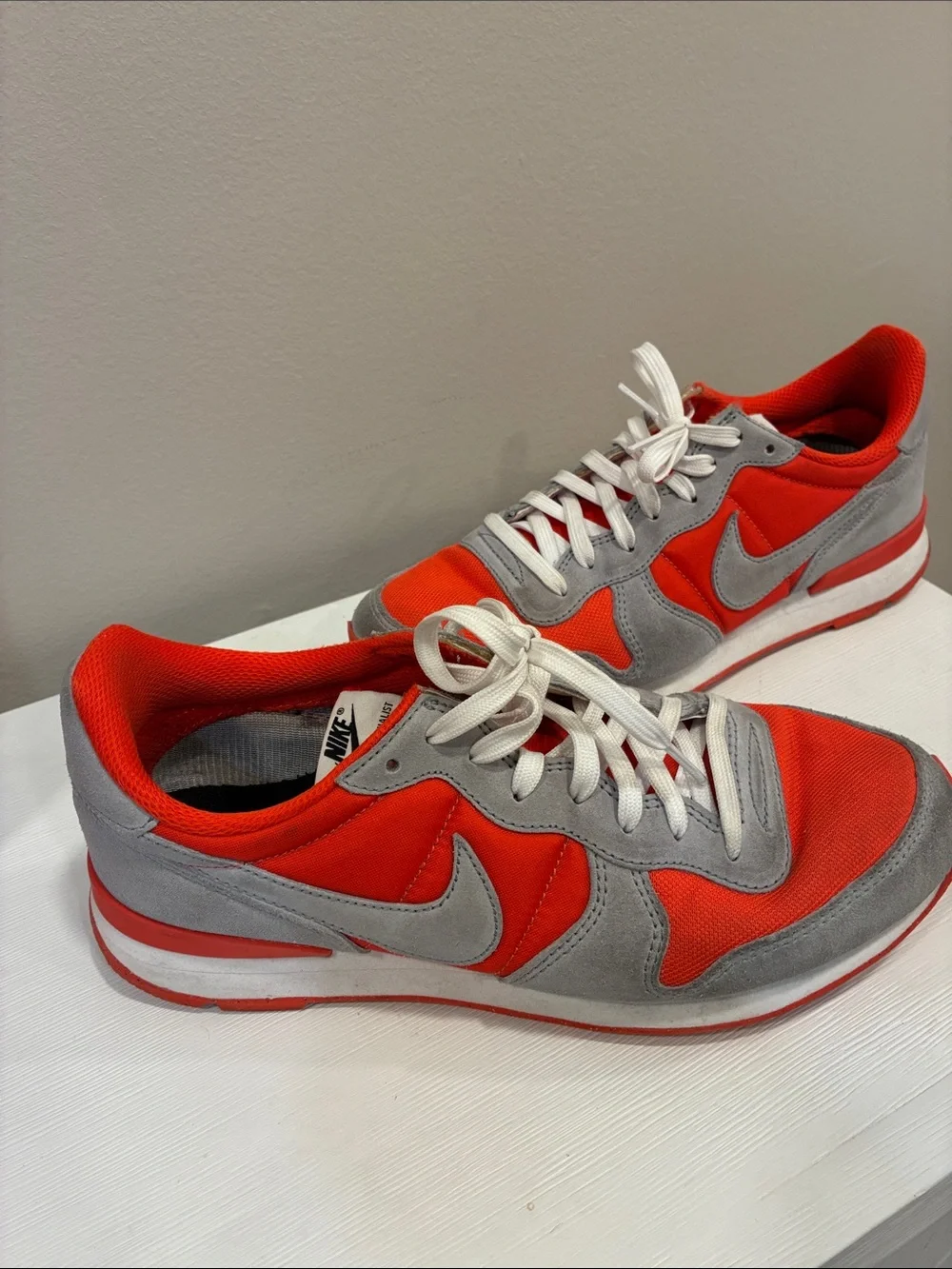 Nike Women’s Orange and Gray Low-Top Athletic Sneakers - Orangetheory Custom